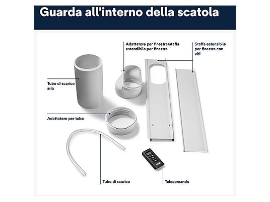 Condizionatore portatile monoblocco DeLonghi PAC EM82
