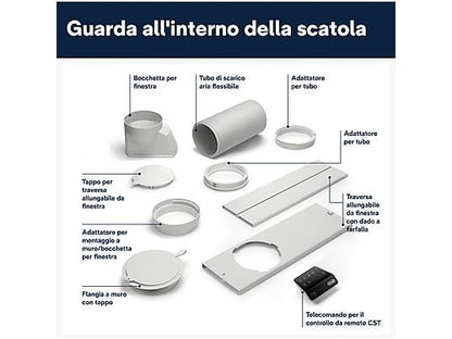 Condizionatore portatile monoblocco DeLonghi PACEL112CSTWIFI