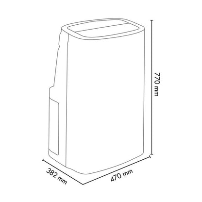 Climatizzatore portatile Argo Odin Plus pompa di calore e Wifi 13000 BTU/H