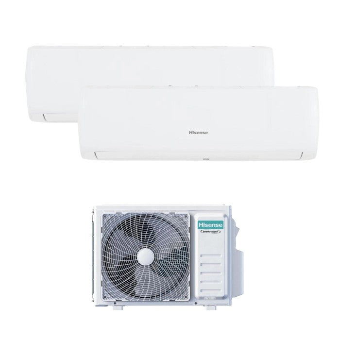 Climatizzatore fisso Hisense dualsplit 9000+12000 BTU UNI-AIR A++