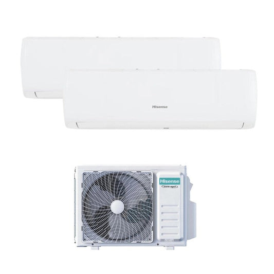 Climatizzatore fisso Hisense dualsplit 9000+12000 BTU UNI-AIR A++