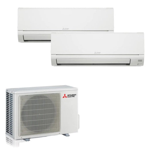 Climatizzatore fisso Mitsubishi Dw dualsplit 9000+12000 BTU classe A++/A+